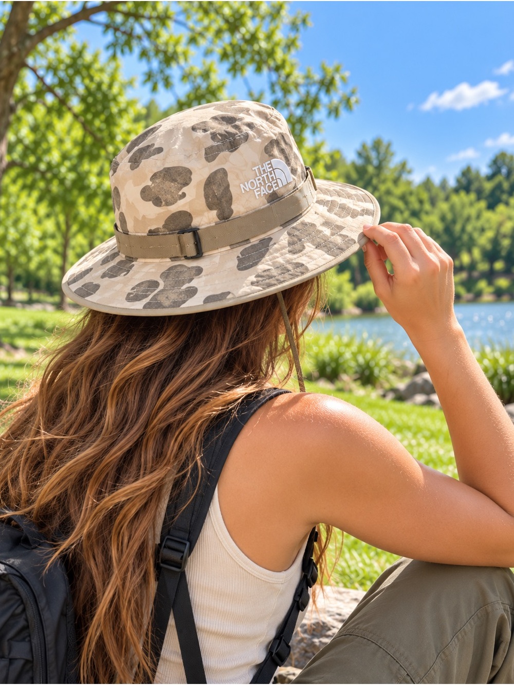 The North Face Beige Camo Boonie Hat